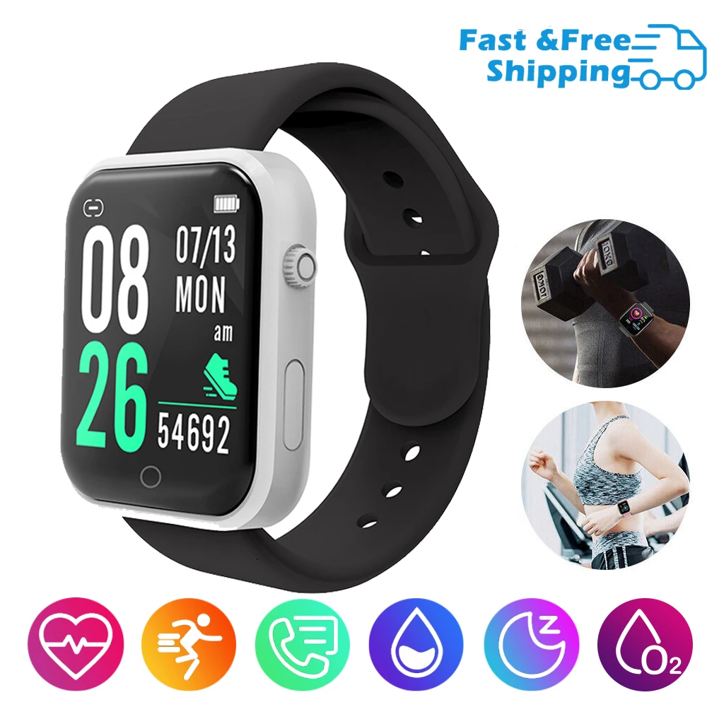 

2022 Electronic Watch Men Women Sport Fitness Tracker Monitor Bluetooth Waterproof Boys Smartwatch Shipping Smart Watch for Men