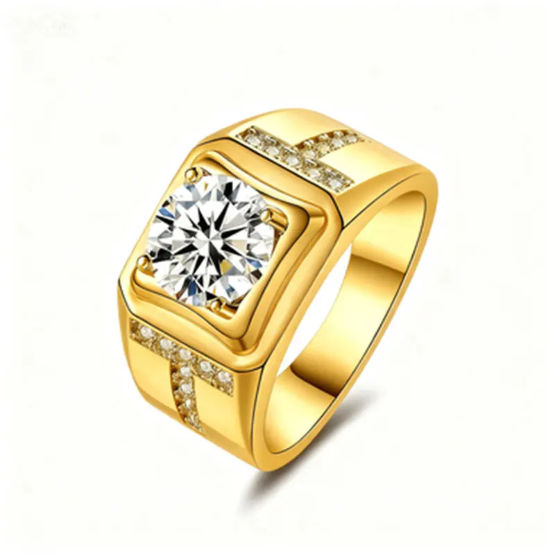 

Серебряное кольцо 925 пробы, инкрустированное муассанитом VVS2, покрытие 18 карат (белое золото/желтое золото/розовое золото), подходит как мужчина.