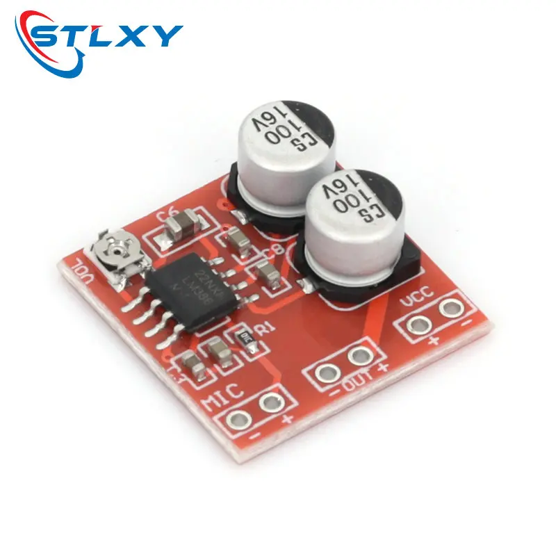 LM386 Electret Microphone Head Amplifier Board Microphone Pickup Module To Drive Headphones And Low-Power Speakers