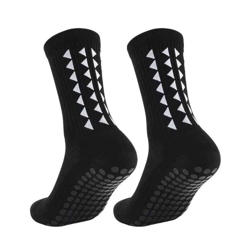 5PC Soccer Socks New Pattern Terry Cushioned Sole Anti Slip Grip Unisex Sports Socks for Football Training Yoga Multi Sport
