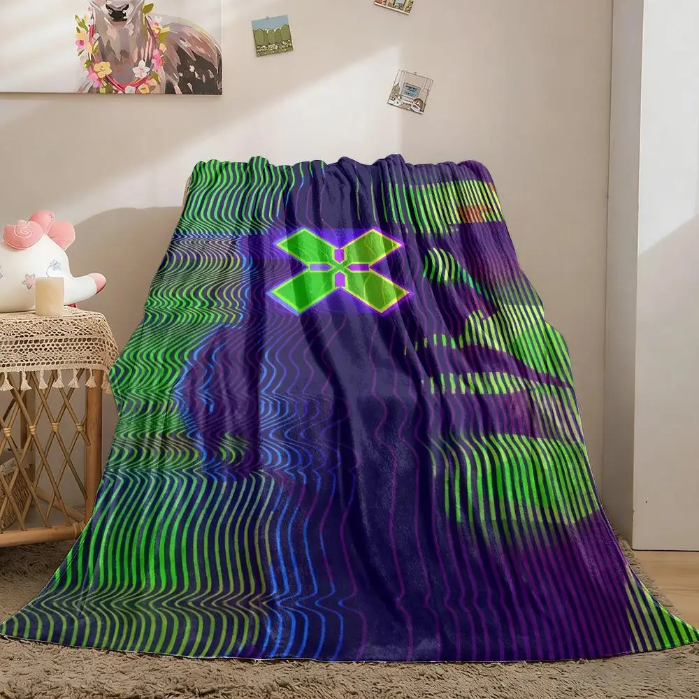 V-VALORANT Throw Soft Flannel Throw Blanket, Lightweight Breathable Summer Nap Blanket For Sofa Home Travel Cozy Decor