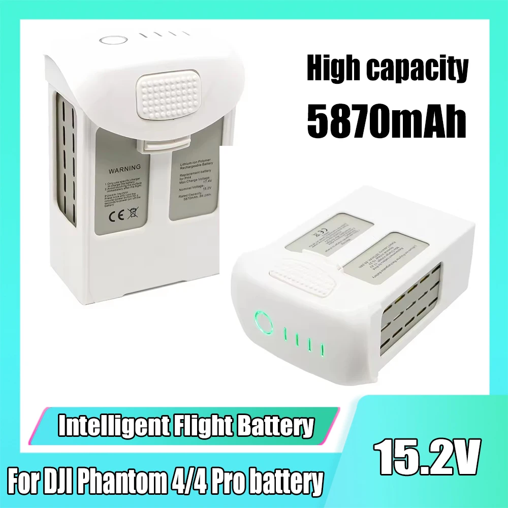 For Phantom 4 Battery Compatible Phantom 4/4 Advanced/4 Pro V2.0/4 RTK Series Drone 5870mAh 15.2V Flight Time 30 Minutes