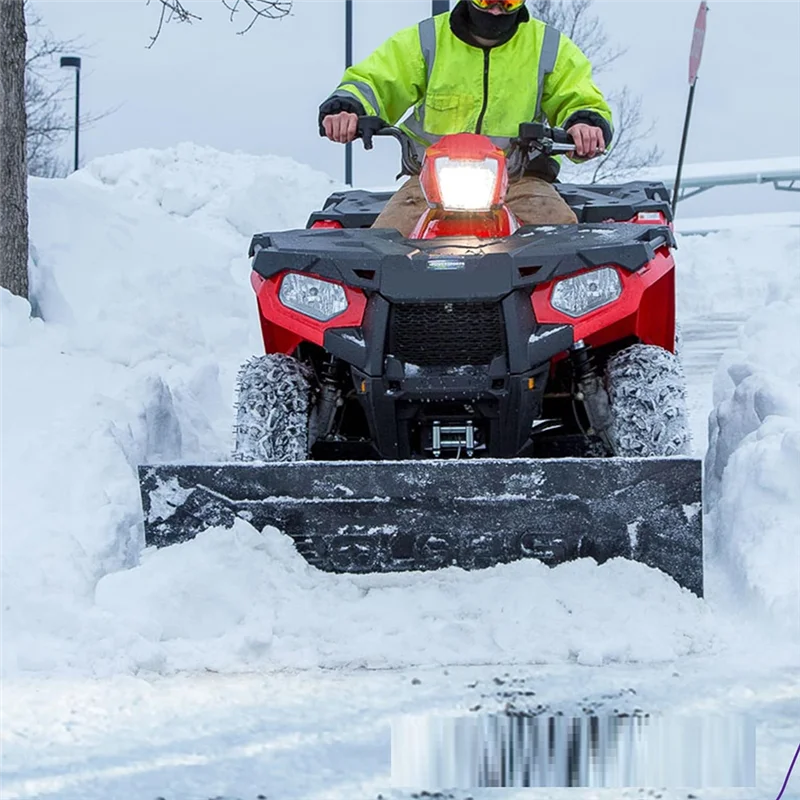 【Must-Haves】Snow Plow Shoes For Polaris, 2PCS Heavy Duty Snow Plow Skid Shoe For ATV & UTV Plow, Adjustable Hardened Steel Snow