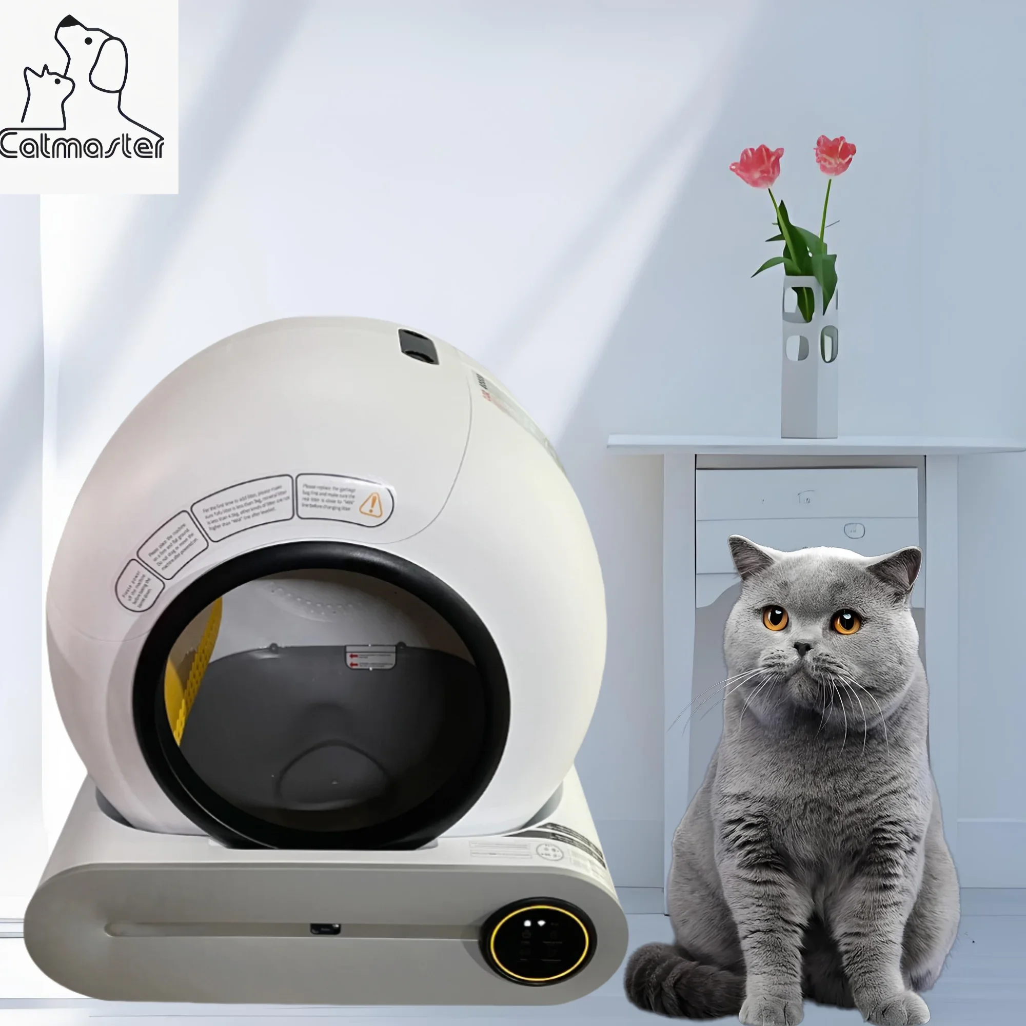 Pet Supplies Factory Hot Sale Fully Automatic App Remote Control Large Electric Smart Cat Litter Box Toilet