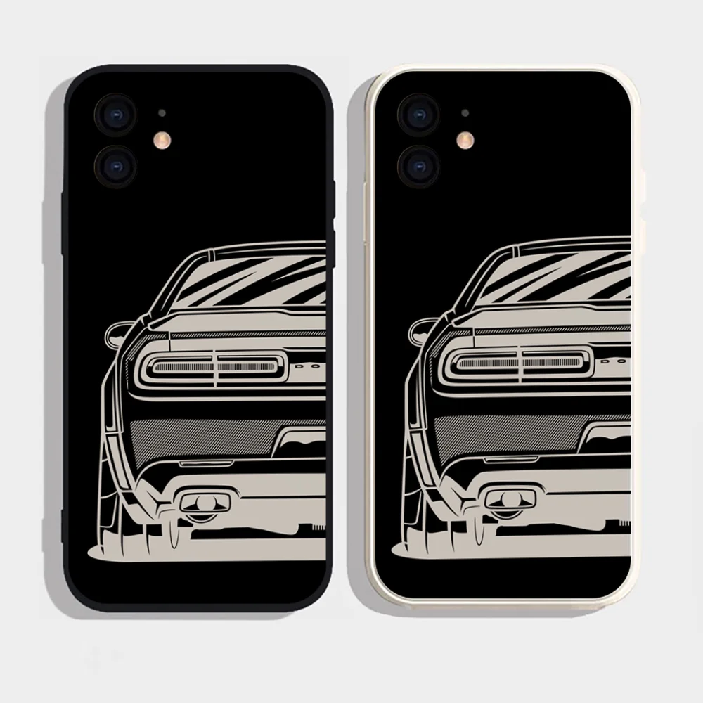 

Чехол для телефона EpcD-Dodge C- Challenger S-RTs, мягкий силиконовый чехол для iPhone 16, 15, 14, 13, 12, 11 Plus Pro Max Plus