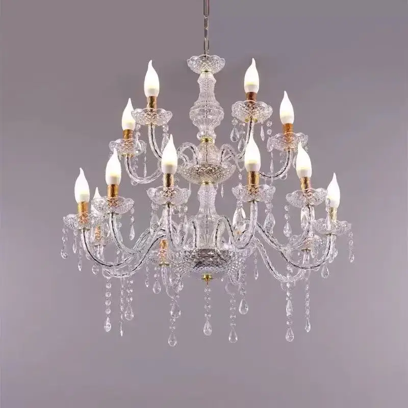 Wedding Decoration Crystal Acrylic Candle Holder Stand 5 8 Arms Tall Clear Candelabra Centerpieces for Wedding Table