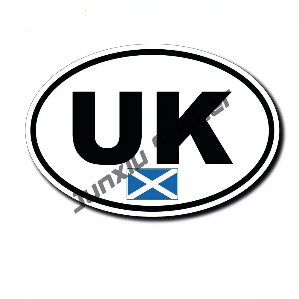 Royal Coat of Arms of Scotland Sticker Day of The Dead Sugar Skull Scottish Saltire Flag Shield Emblem Style SUV Fine Decal
