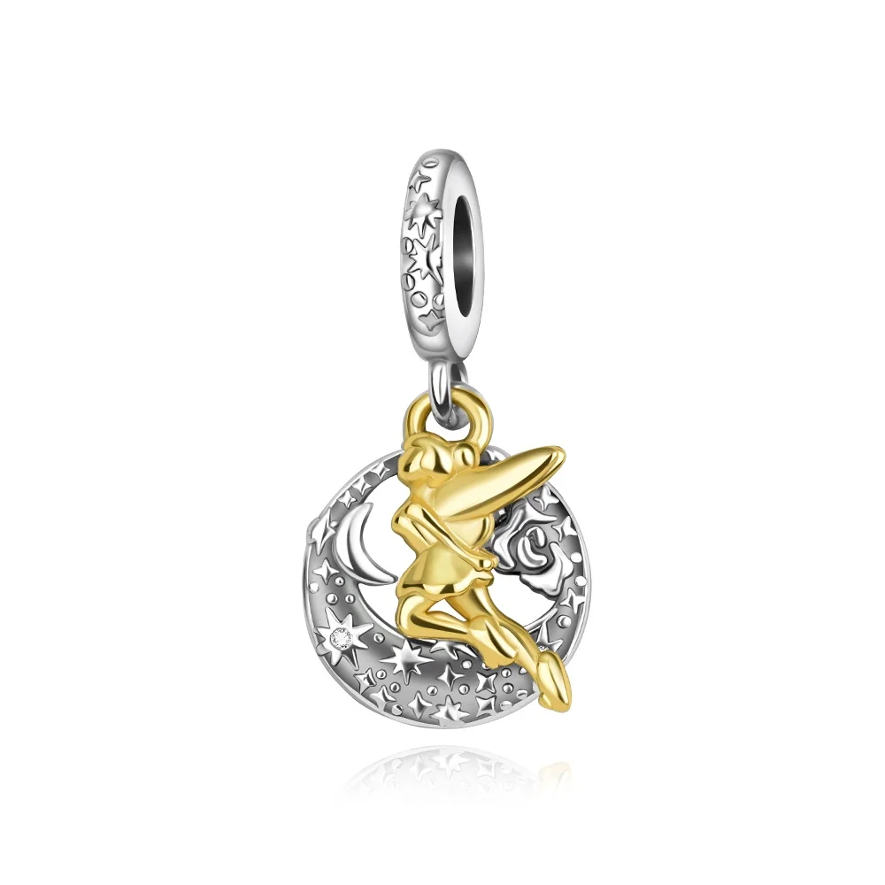 Potdemiel Disney 925 Silber Mickey Winnie Stitch Anhänger Perlen Passend für Halskette Armband DIY Geburtstag Frauen Party Überraschungsgeschenke
