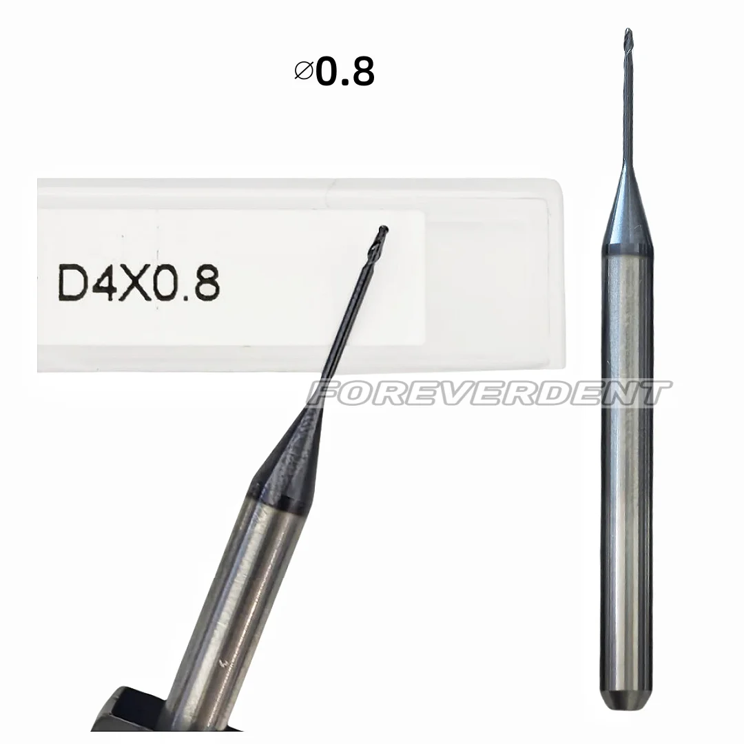 

Dental Roland DLC Bur CAD CAM Zirconia Milling Burs D4 Cutting Bur Coated ∅0.8mm