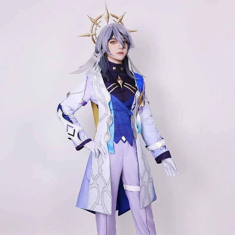 

2025 Game Honkai Star Rail Mr. Sunday Cosplay Costume Uniform Outfits Wig Shoes Prop Anime Role Play Suit