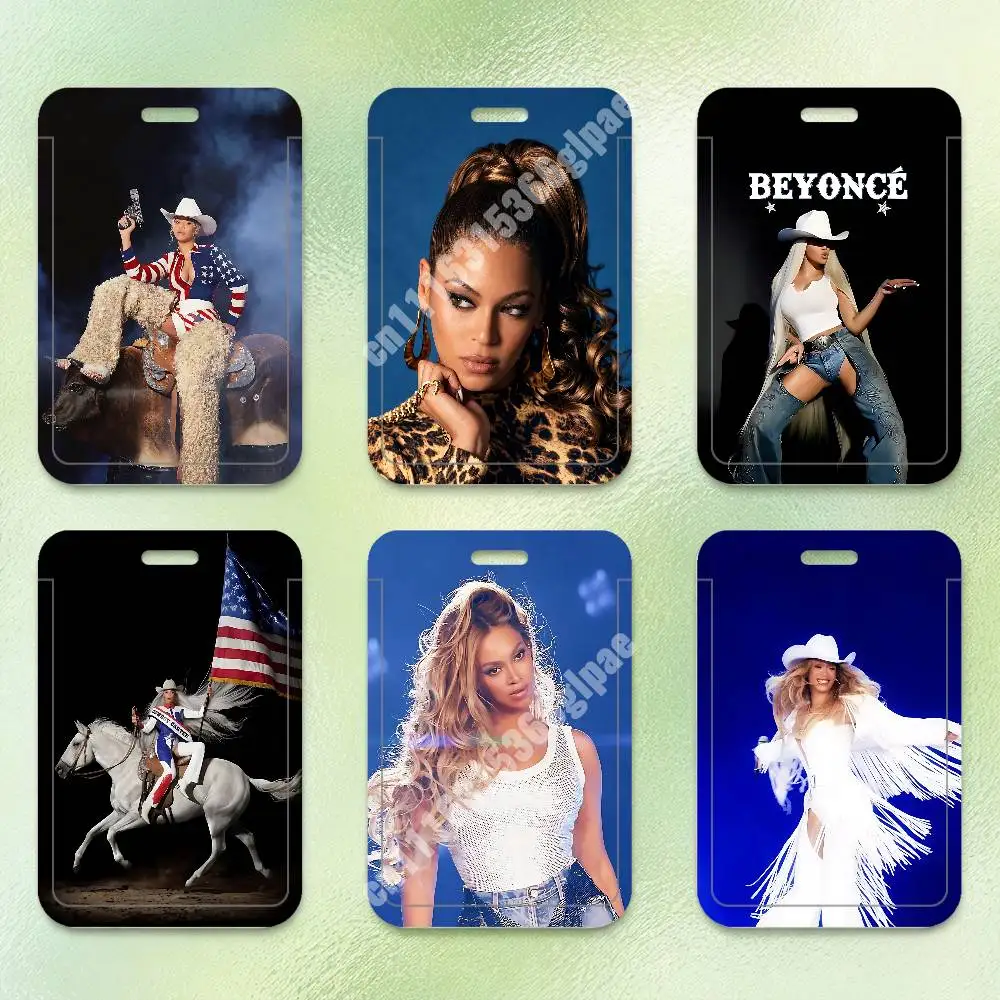 B-Beyonce Cowboy Carter Break My Soul Plastic Card Holder Staff ID Card Clear Transparent Campus Access Name Tag