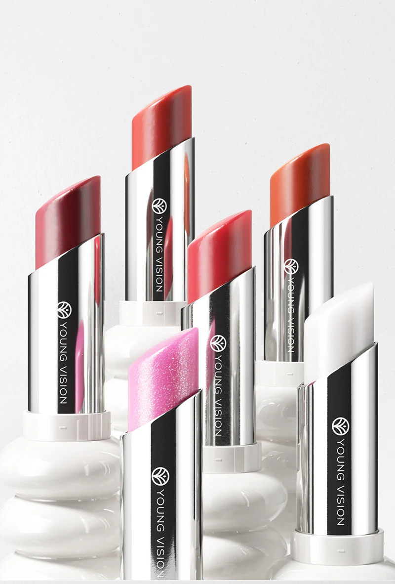 Rossetto leggero nutriente Rossetto a spirale a 6 colori con lucentezza fine Rossetto idratante Rossetto per ragazza con glitter fine a lunga durata