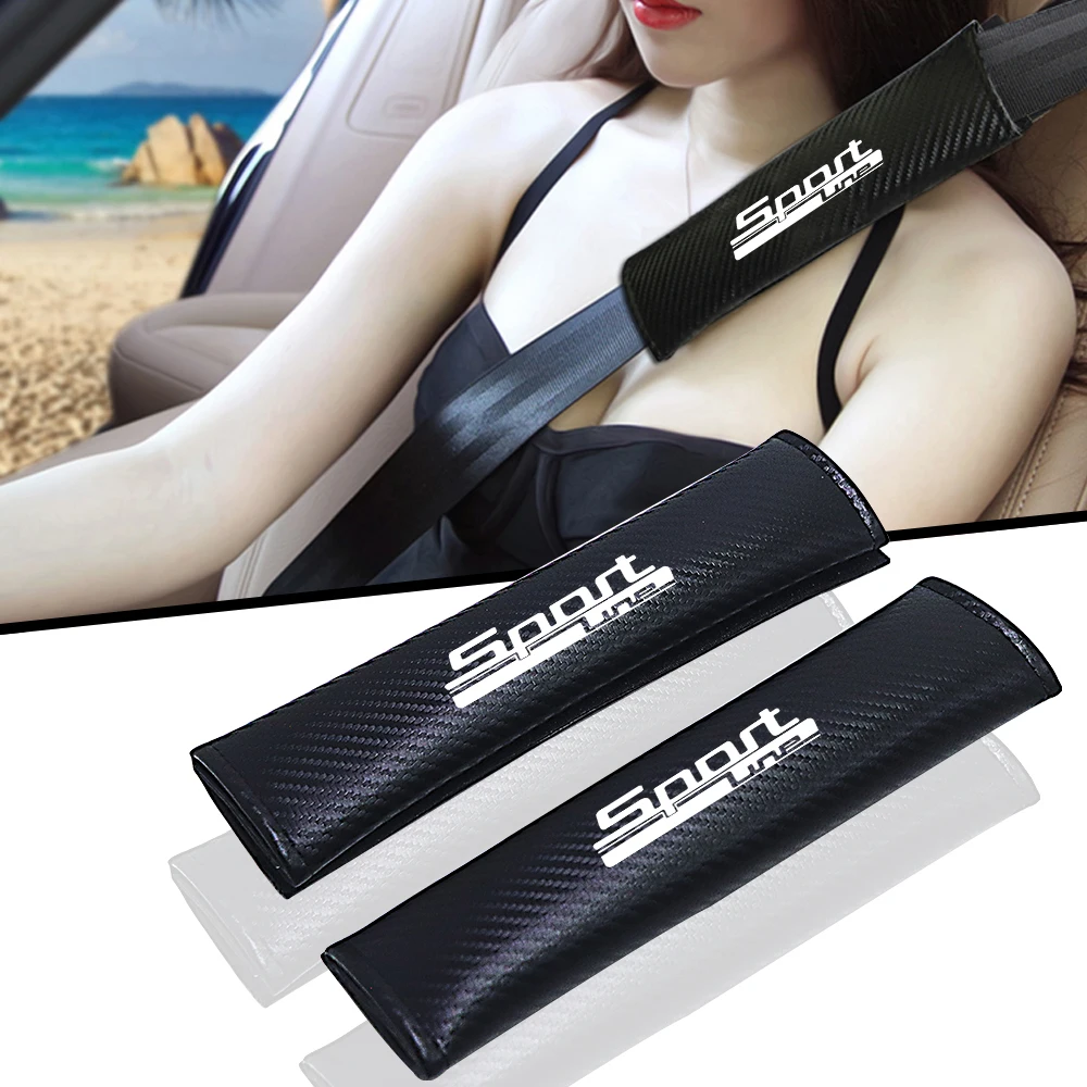 for bmw sport line luxury line f20 f30 f31 f32 f33 f34 f36 f45 f46 f48 x1 x3 x5 2 3 4 series 2pcs Car seat belt car accessories