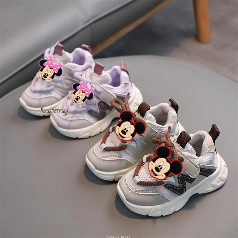 Mickey trampki dla dzieci nowy sandały sportowe Lilo i stich chłopięce oddychające siateczkowe buty tenisówki dziewczęce antypoślizgowe buty dla małego dziecka sandały