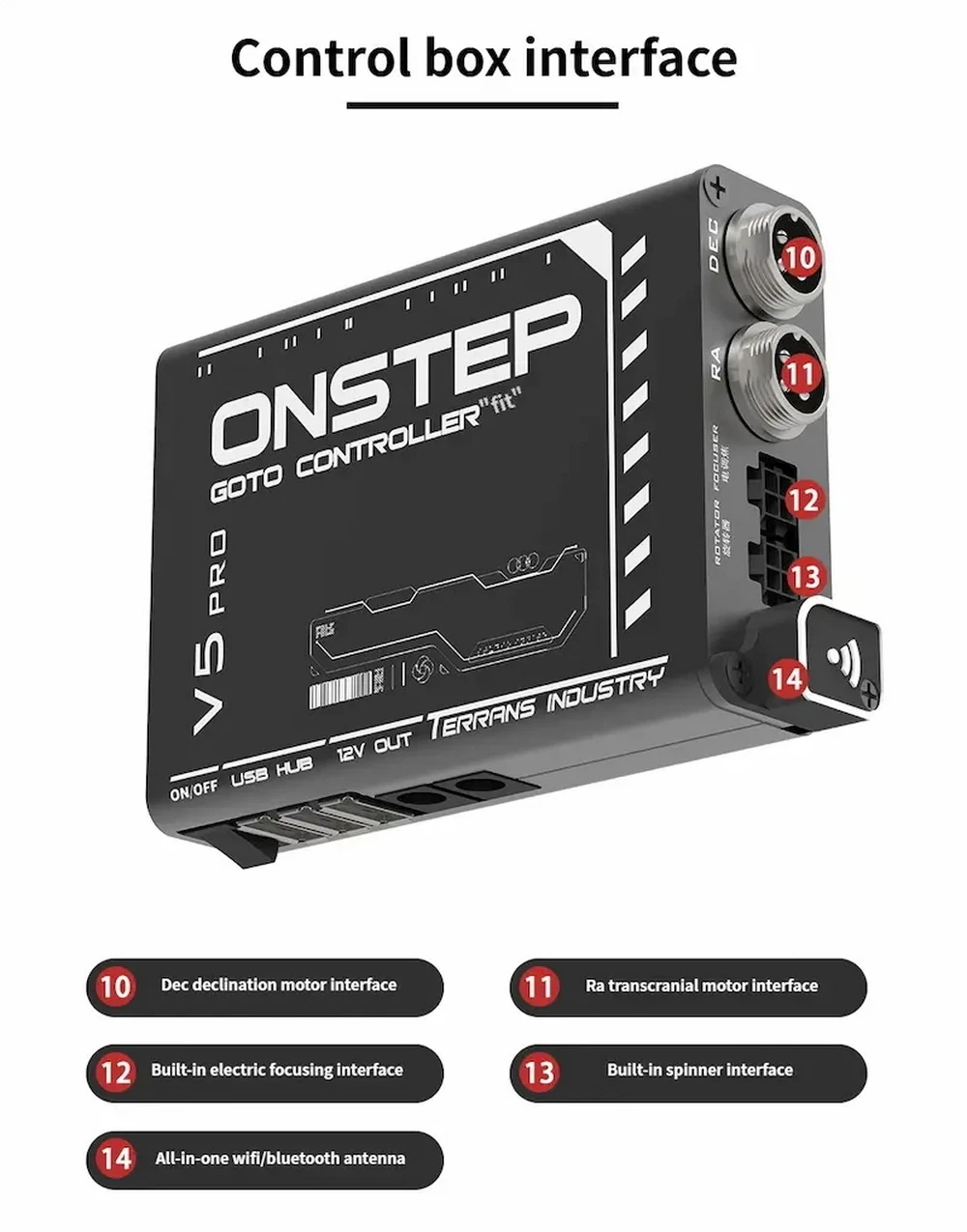 Terrans Industry GOTO Onstep V5 Pro / Lite EXOS2 / EQ3D Äquatoriale Montierung GOTO Kit Tracking Guiding Fotografie Zubehör – Detail 6