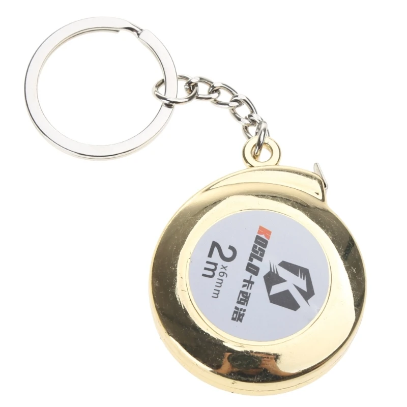 Tape Measure Keychain Mini Steel Tape Retractable Tape Measure Keyring Pull Rule