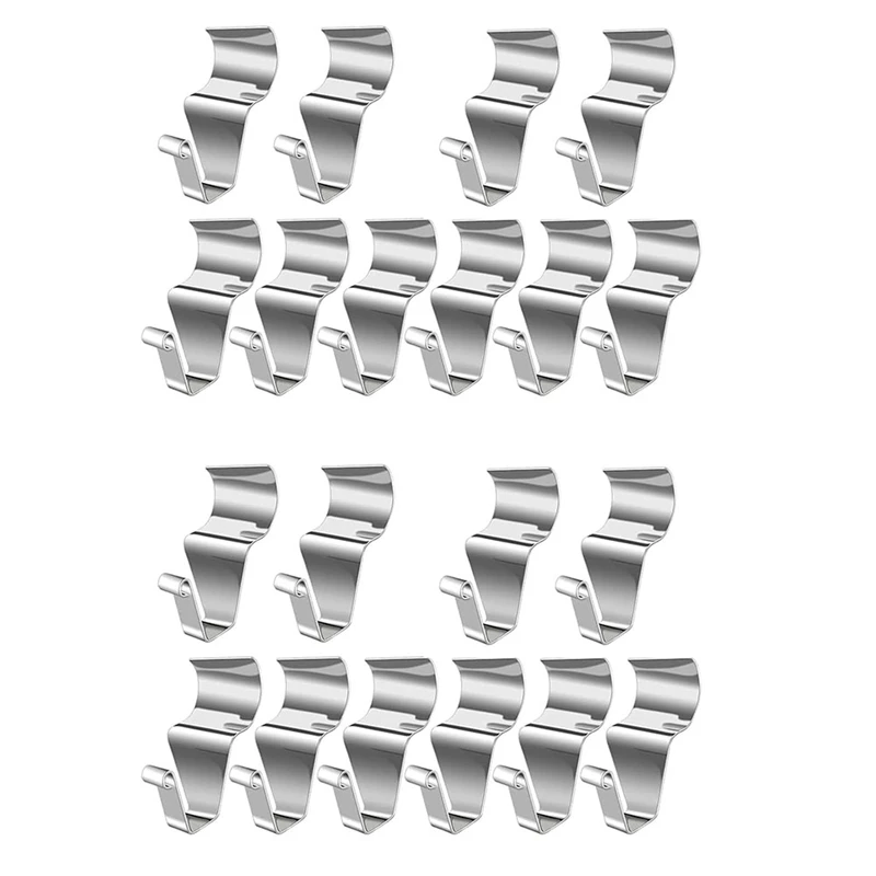 20PCS Sainless Steel Hooks For Heavy Duty Hooks For Vinyl Siding To Hang Things No Hole Vinyl Hook Hanging Outdoor Decor