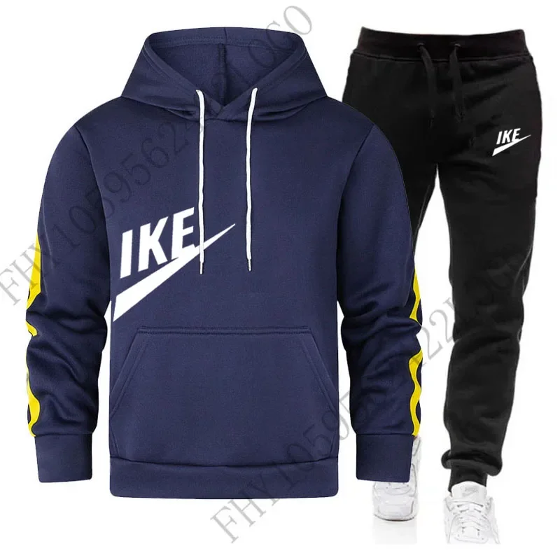 Modische Herren-Sportbekleidung, neuer Outdoor-Jogging-Hoodie für Herbst und Winter + Jogginghose, 2er-Set, Freizeitanzüge für Herren und Damen