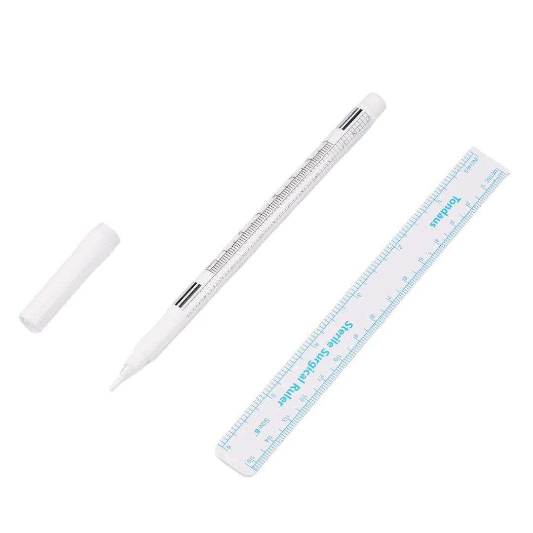 White paint marker pen, eyebrow embroidery, single head positioning pen, pattern embroidery, floating lip mark, waterproof pen