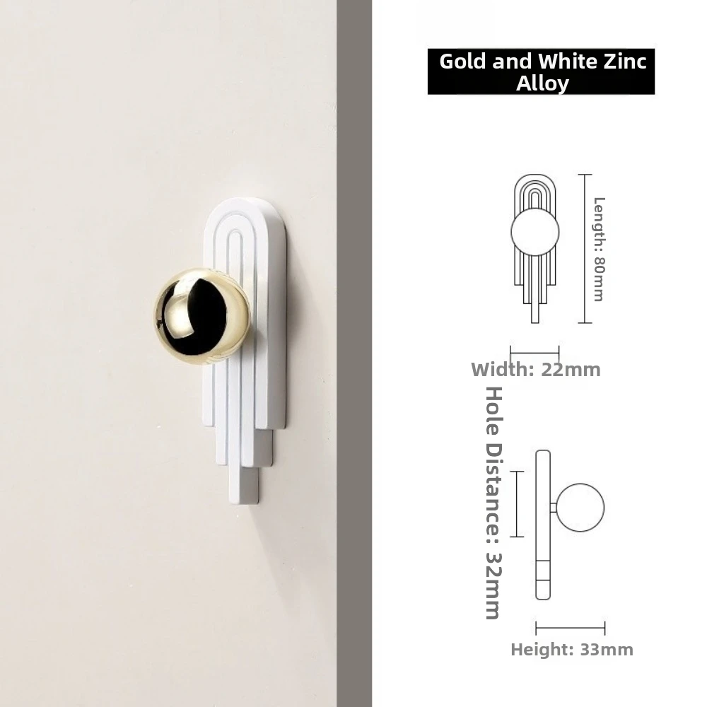 High-end Light Luxury Wardrobe Cabinet Handle Modern Gold Drawer Handle Minimalist French Style Bedside Table Handle