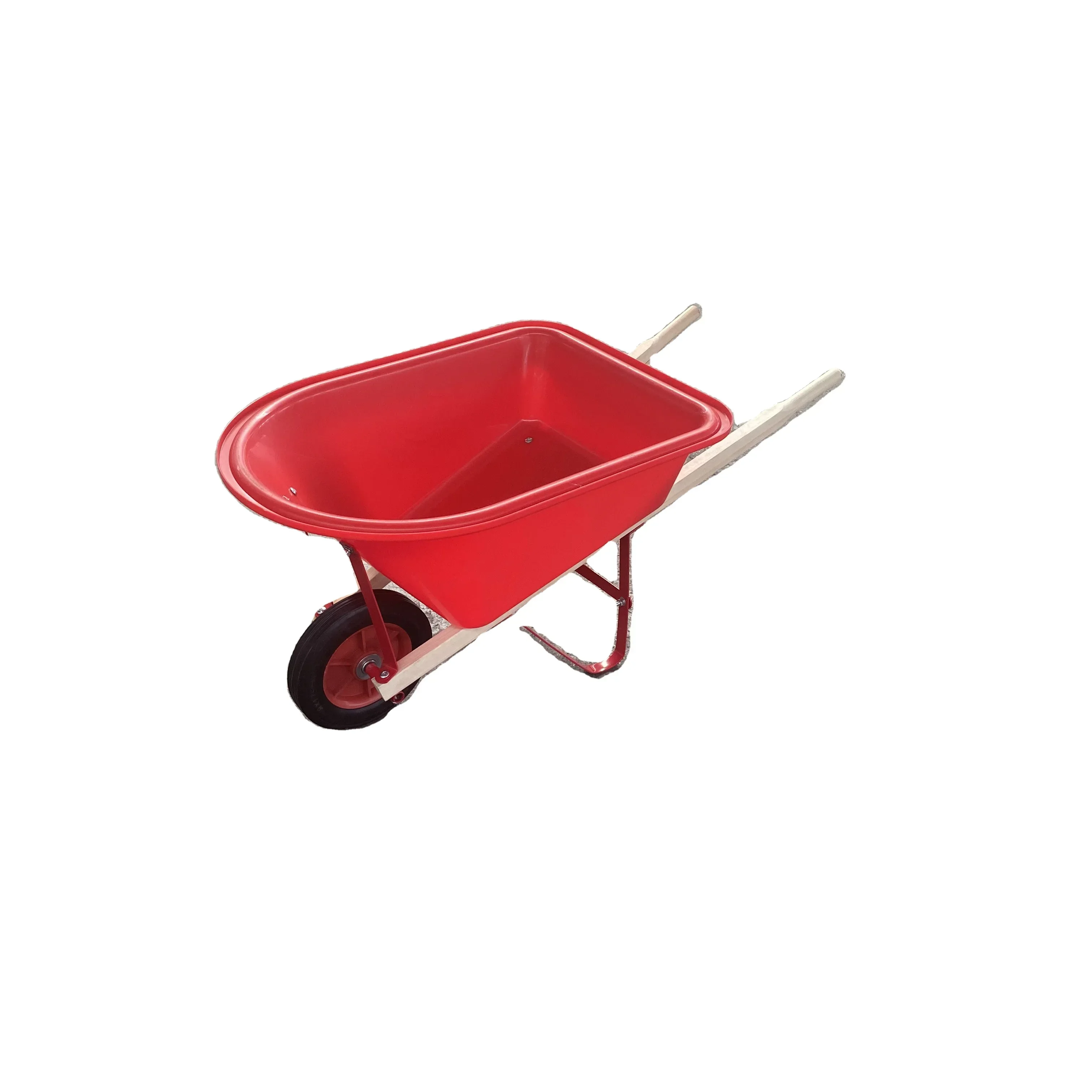 GARDEN MODERN WOODEN HANDLE WHEEL BARROW FOR KIDS USE