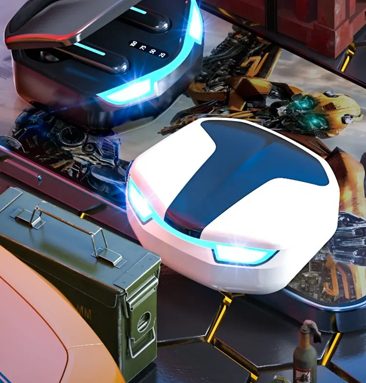 الأصلي Y9 إلغاء الضوضاء سماعة هاتف بلوتوث مع هيئة التصنيع العسكري Handfree بلوتوث سماعة لاسلكية سماعات أذن TWS HiFi سماعات الأذن #6