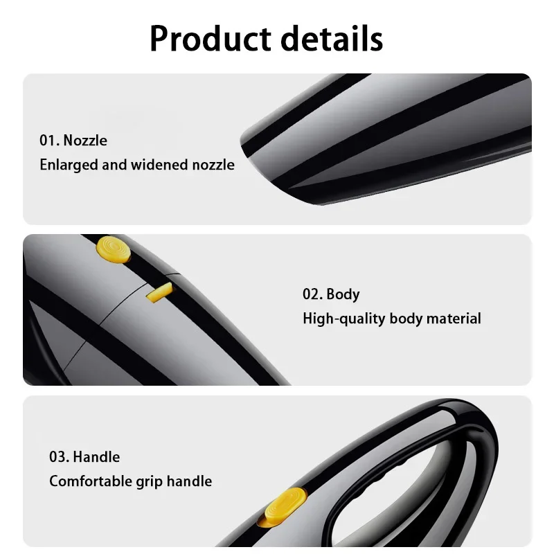 Portable Car Wireless Cleaner Xiaomi Vacuum Cleaner High Power Strong Suction Cordless Handheld car Wash for Auto Home cleaning