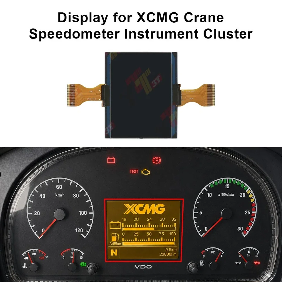 Display for XCMG Crane Speedometer Instrument Cluster 80310057