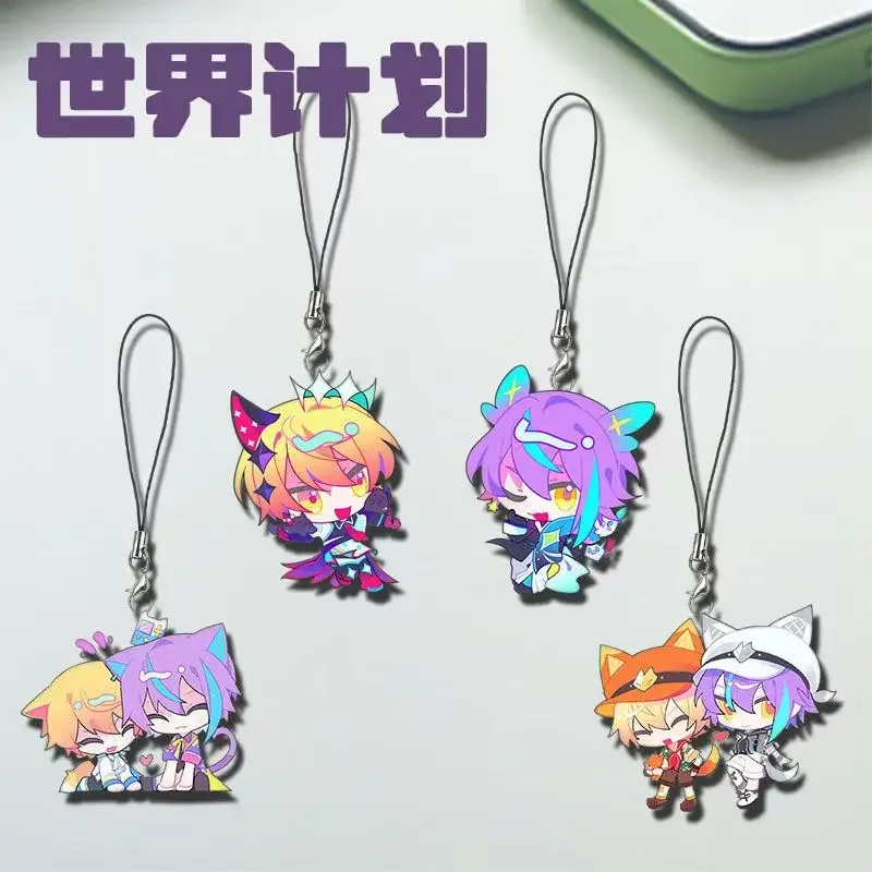 Project Sekai Colorful Stage keychain man Mobile phone Tsukasa Tenma Rui Kamishiro  Clear Personalized Designer Car Keychains