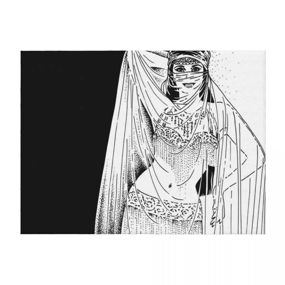

Belly dancer. Throw Blanket Kid'S Furrys Flannel Fabric Blankets