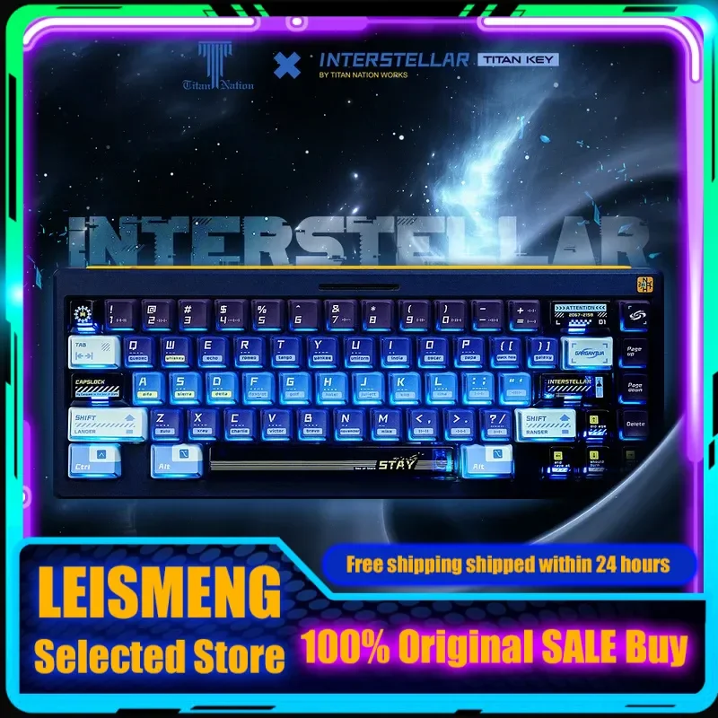 

Interstellar Themed PBT+PC Sublimation Keycaps for Mechanical Keyboard Custom PC Gaming Keyboard Accessories Gift Collection