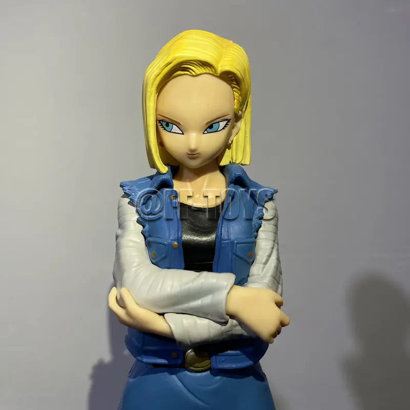 24cm anime dragon ball z android 17 18 figura android 18 pvc