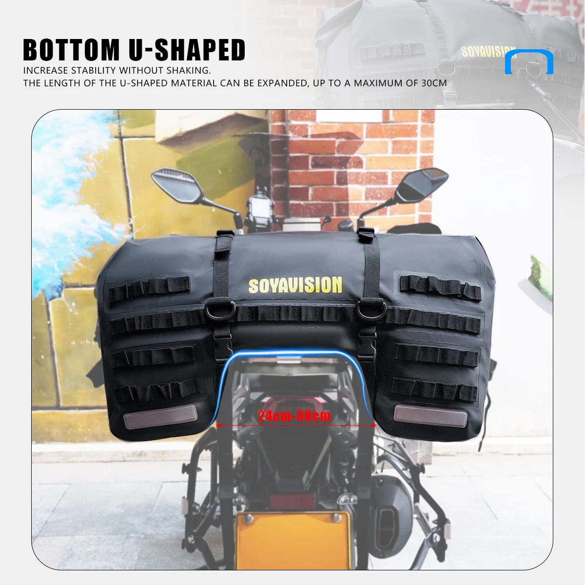 Universal Motorcycle Pannier Bags tail bag Luggage Saddle Bags Side Storage Travel Pouch Box Motorcycle Helmet Bag for Riding