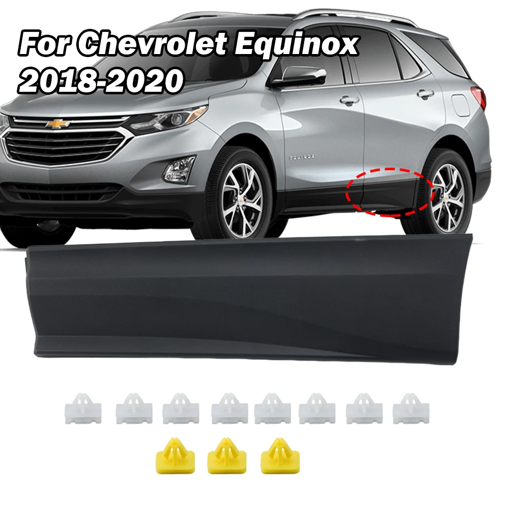 Rear Door Molding Trim for Chevrolet Equinox 2018-2020 ABS Bottom Strip Styling Mouldings Side door Cars Accessories 84163363