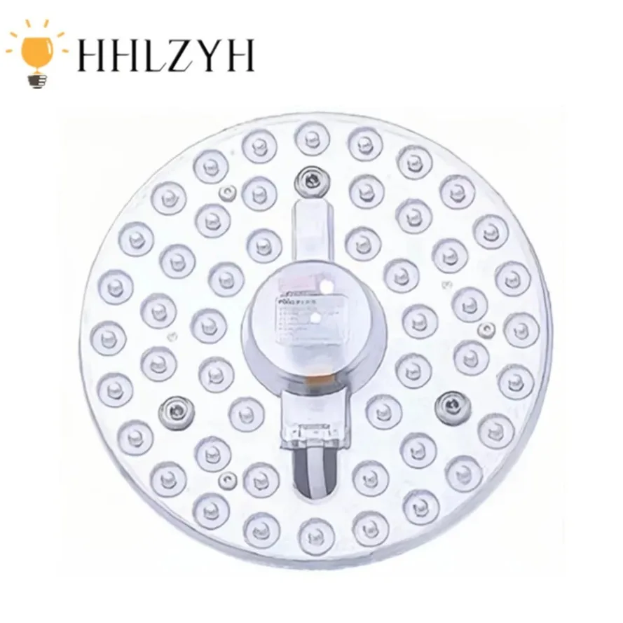 

HHLZYH LED Ring PANEL Circle Light Tricolor dimming AC220V 36W 24W 18W 12W Cold white Round Ceiling board the circular lamp