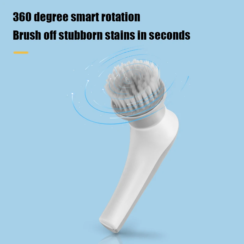 Multifunctional USB Rechargeable Electric Swivel Scrubber, 3-in-1 Cleaning Brush, Home Appliance Cleaning Tools