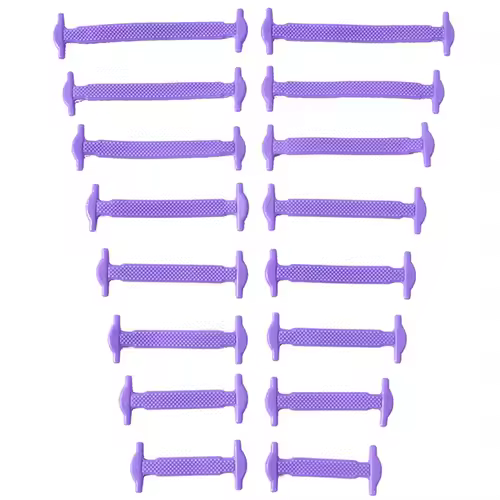 16pcs/lot Silicone Shoelaces No Tie Shoelaces 12 colors Elastic Lace Shoelace Creative Lazy Silicone Laces Rubber Lace - Image 15