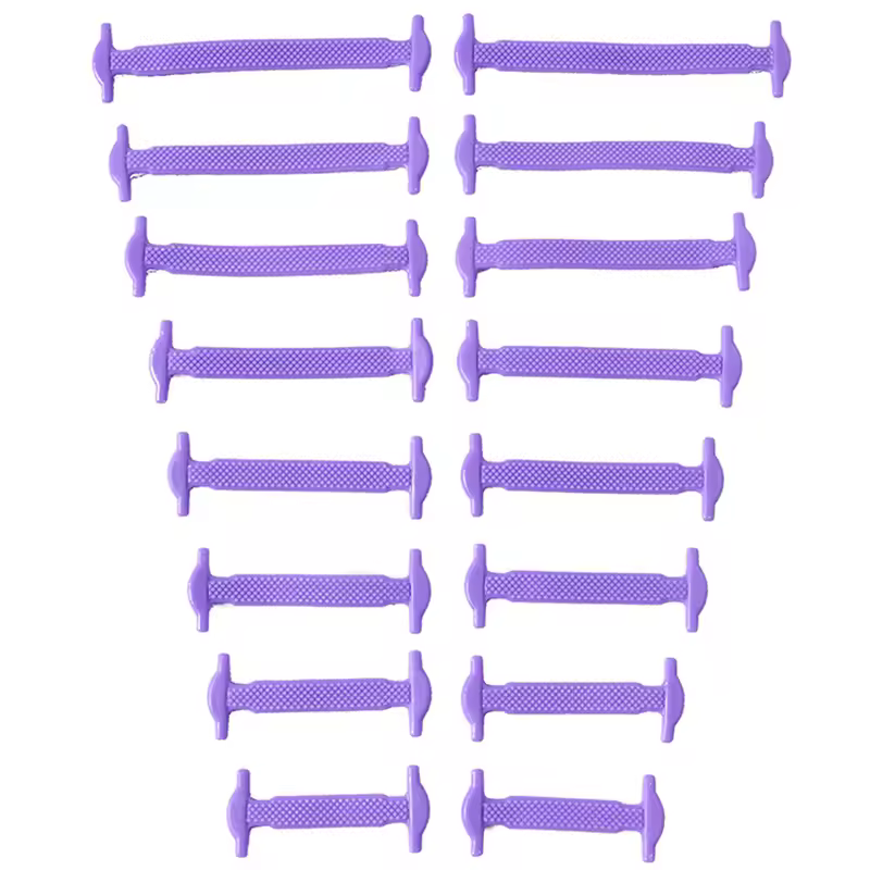 16pcs/lot Silicone Shoelaces No Tie Shoelaces 12 colors Elastic Lace Shoelace Creative Lazy Silicone Laces Rubber Lace - Image 15