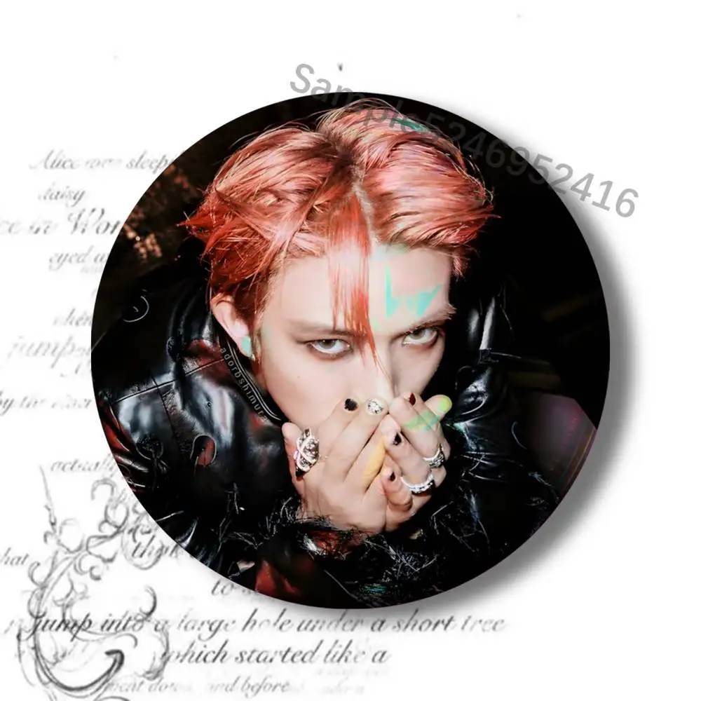 E-Evan Ride or Die H-Heeseung Button Pin Einzelpack Anime-Merch für Ita Bags Abzeichen Sammelbuttons – Detail 10