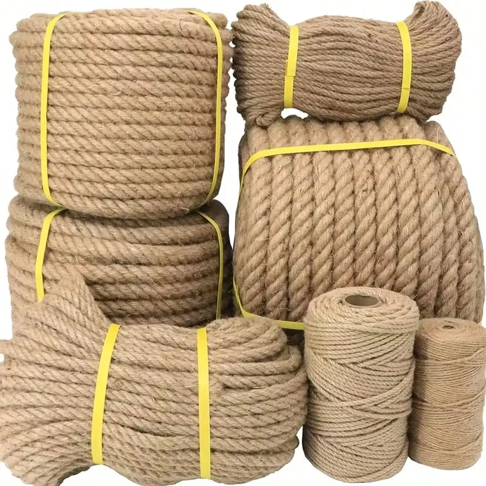 Juteseil, 10 m, robust und langlebig, geeignet für Bastelarbeiten, Kratzbäume für Katzen, Gartenarbeit, Bauernhof