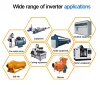 【EU在庫】HY 4KW 220V VFD インバーター可変周波数ドライブコンバータードライバーコントローラー 5HP 3 相出力 18A VSD 2m ケーブル付き 4