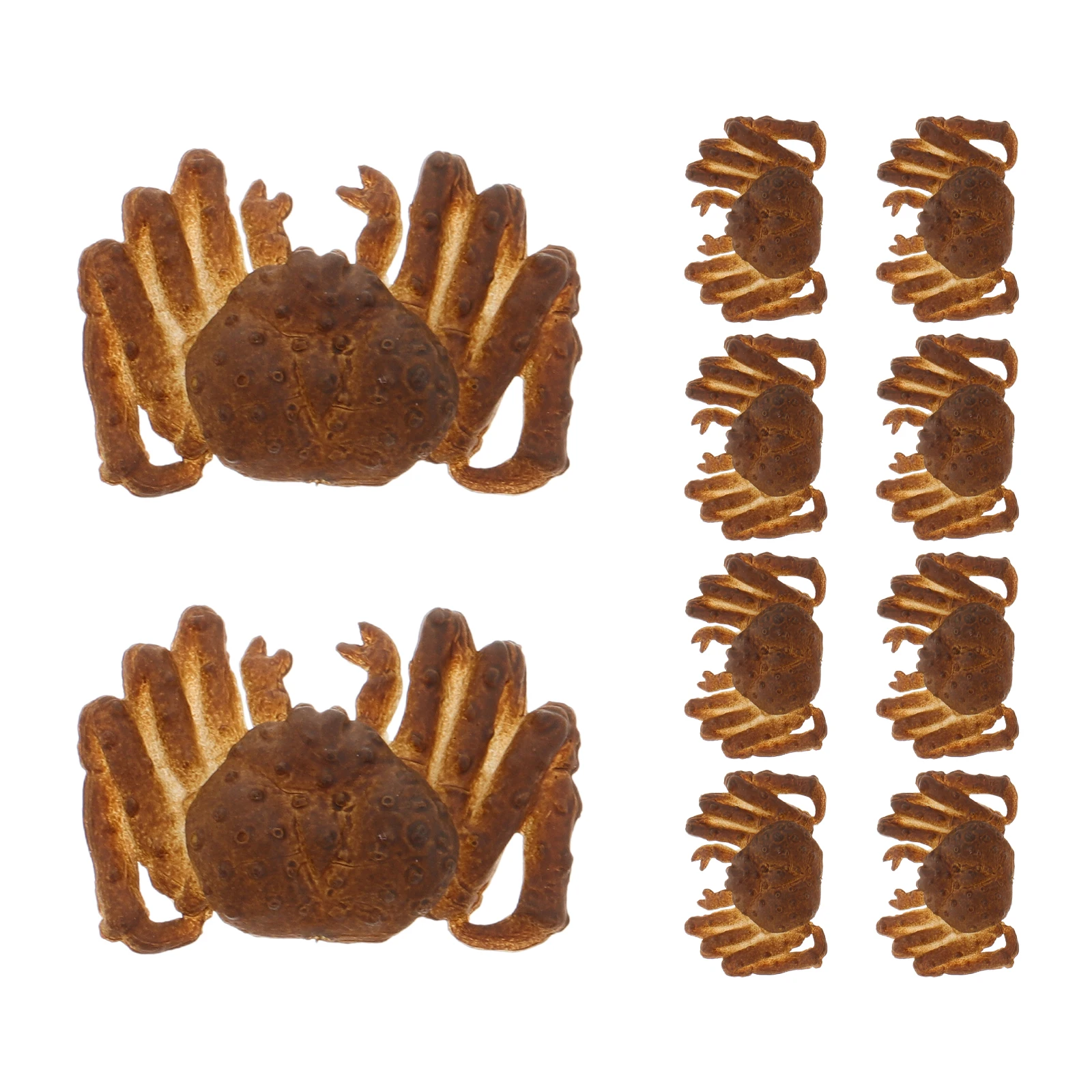 

10Pcs Exquisite Craftsmanship Artificial Crab for Indoor Commercial Displays Versatile Portable Fake Lobster Mini Crab