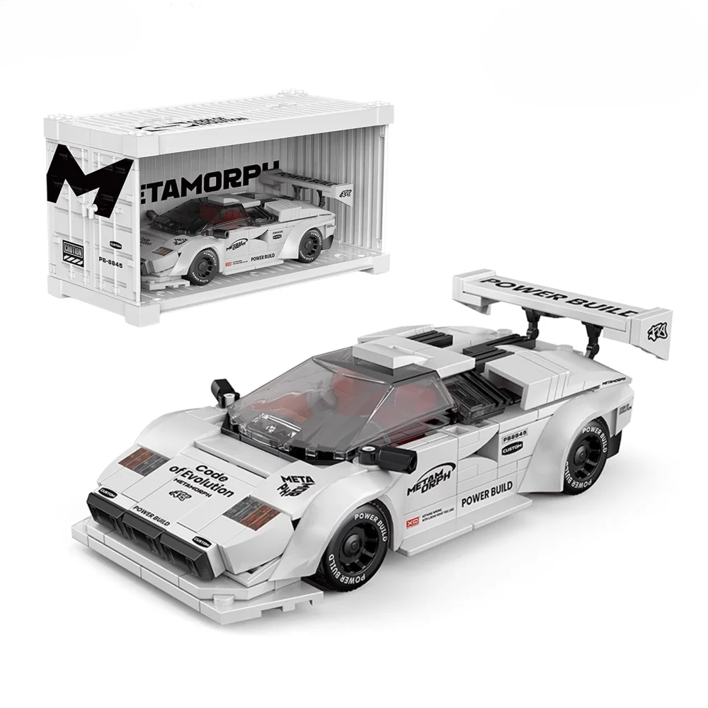 

PB8845 спортивный автомобиль, строительные блоки, 1:32, классическая модель суперкара с витриной, модифицированная технология, автомобиль, коллекционные игрушки, подарки