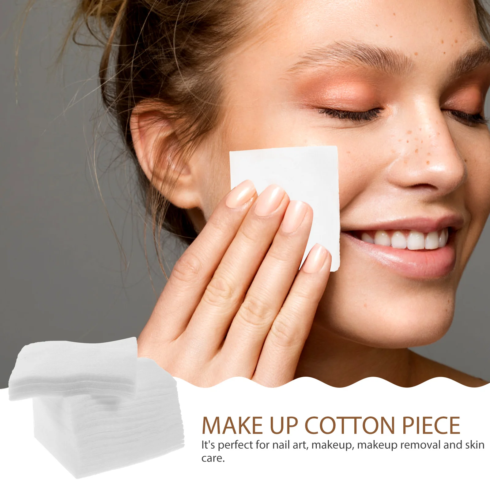 1000 Pcs Ultra Thin Cotton Pads Absorbent Disposable Facial Makeup Remover Pads Nail Art Beauty Tools Salon Home Use Clean Face