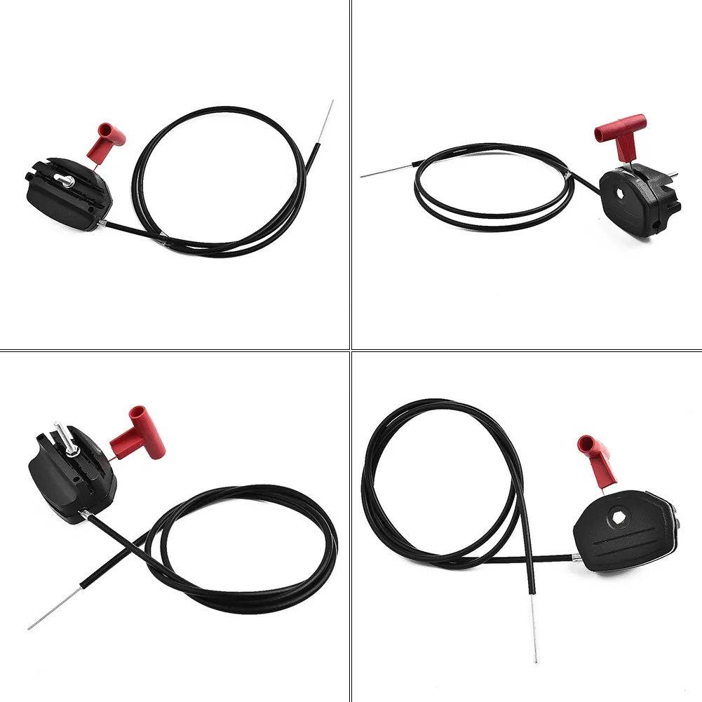 Lawnmower Throttle Cable and Choke Lever Accessories 142cm Length Made from Alloy and Plastic for Long Lasting Use