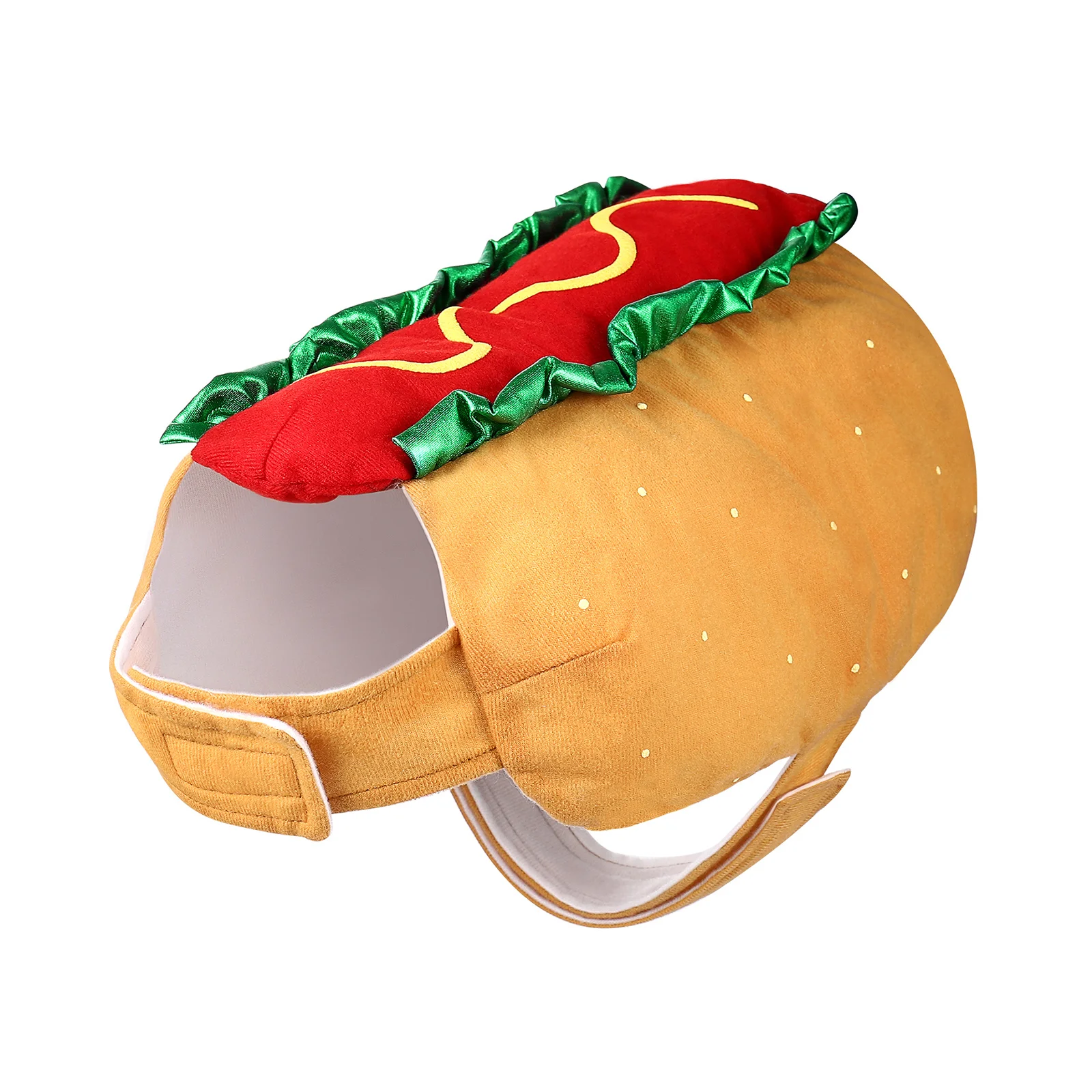 

Hot Dog Burger Transformation Costume For Pets, Easy Wear Hook Loop, Comfortable Fabric, Christmas Halloween Cosplay Party, Dog