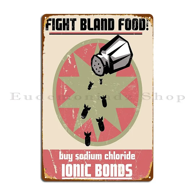 Ionic Bonds Metal Plaque Design Club Design Create Custom Tin Sign Poster