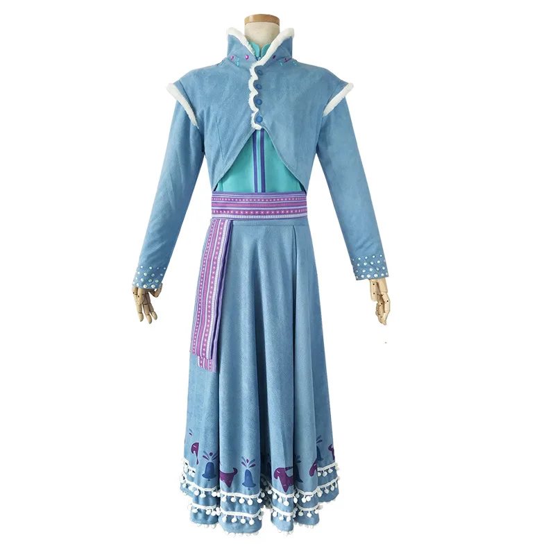 Anime Snow Anna Aueen Dress Cosplay Costume