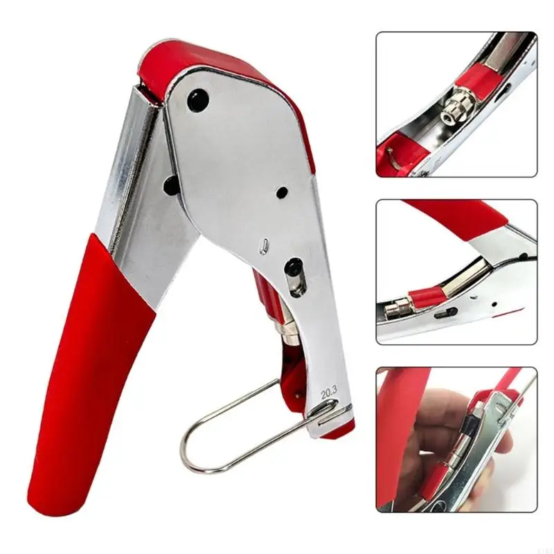 Crimper Ergonomis Untuk Pemasangan Kabel Koaksial RG59 Ruang Sempit K1KF