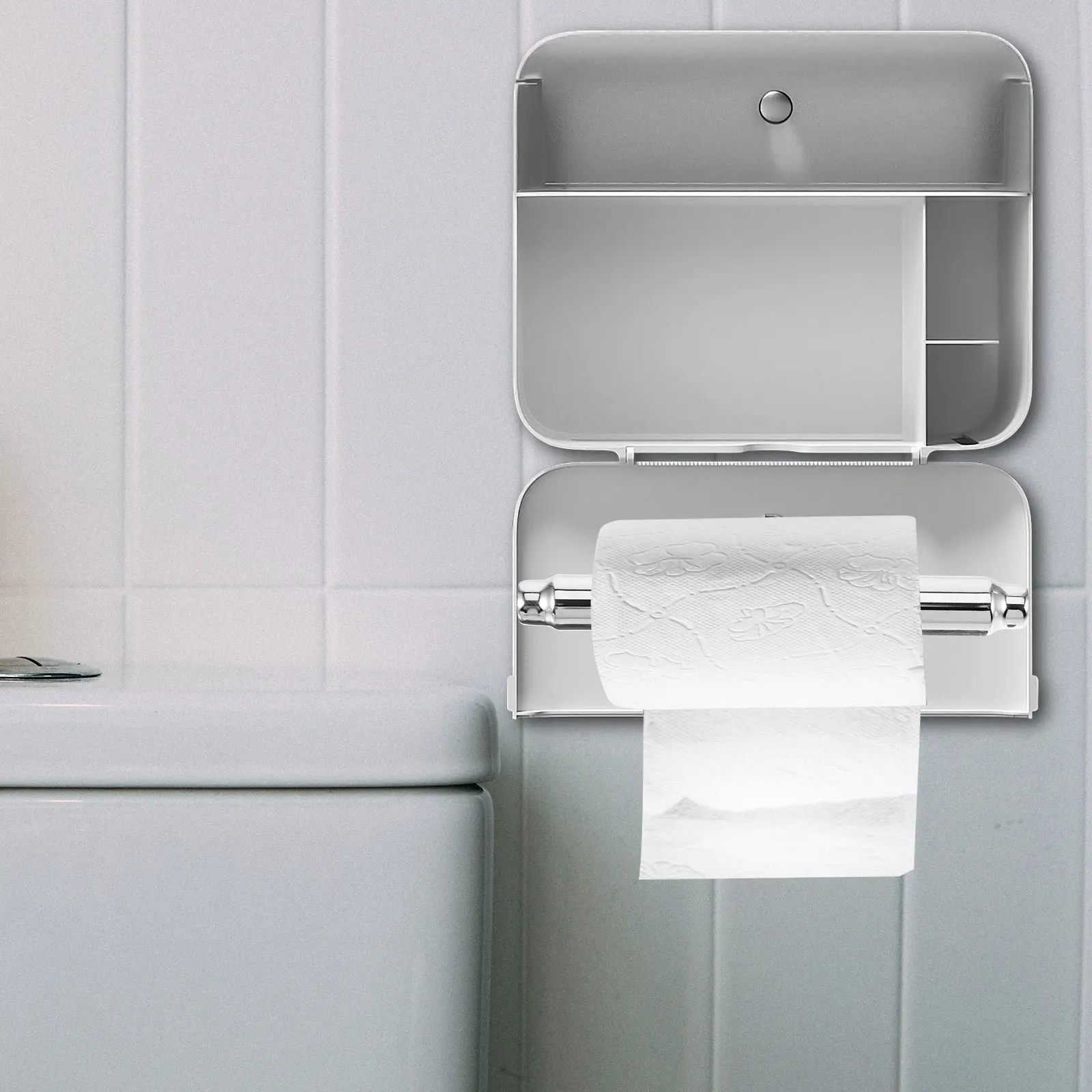 

Stainless Steel Tissue Holder Rod Retractable Reel Paper Towel Toilet Roller Telescopic Replacement Home Hotel Bathroom Durable